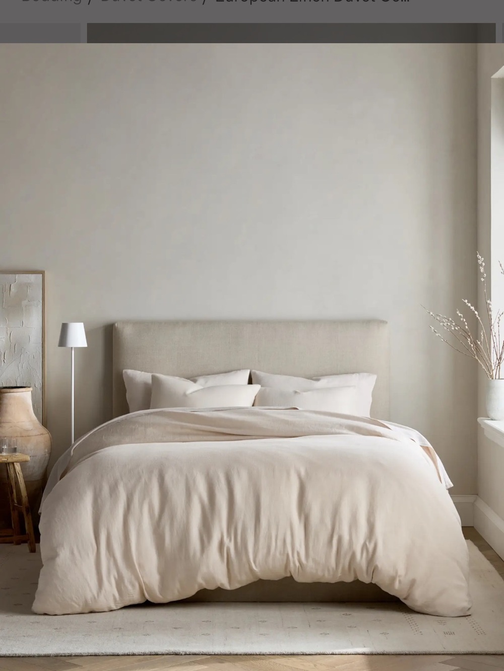 Quince Linen Duvet Cover Sand